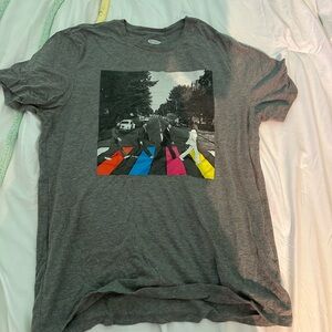 Old Navy Gray and Blue Short Sleeve Tee